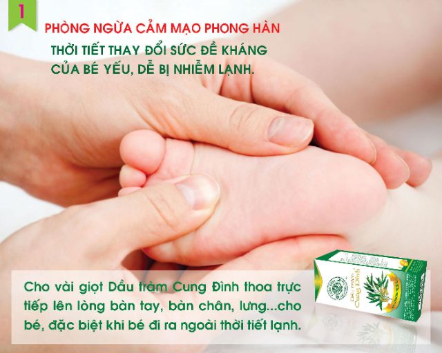 (Chính hãng)Dầu tràm Cung Đình Gold 50ml dùng tị họ tránh côn trùng cắn đa năng cho bé