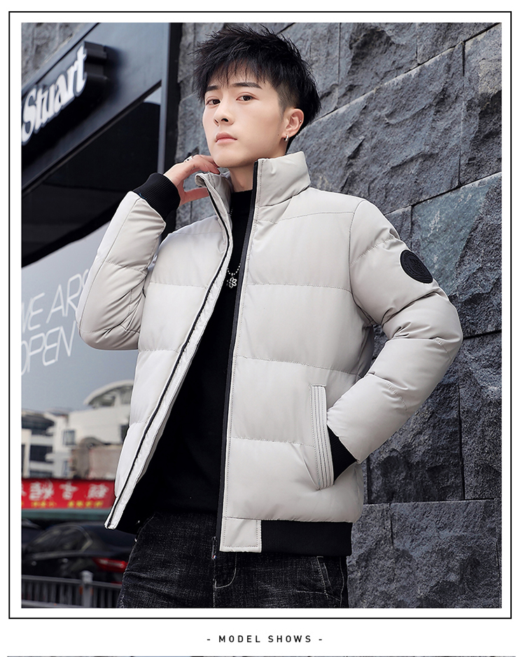 Spot 2020 autumn and winter new down cotton padded jacket for men's hooded Korean fashion | WebRaoVat - webraovat.net.vn