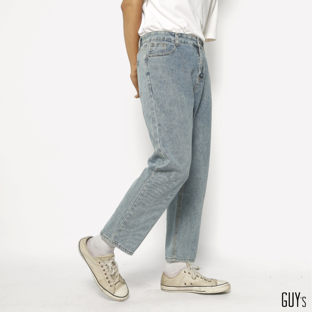 Quần jeans trơn JD108 GUY's Closet, Dáng suông, Nhiều màu