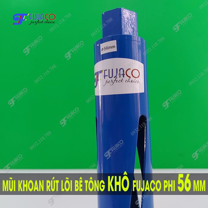 Mũi khoan rút lõi KHÔ phi 56 dài 25cm - FUJACO