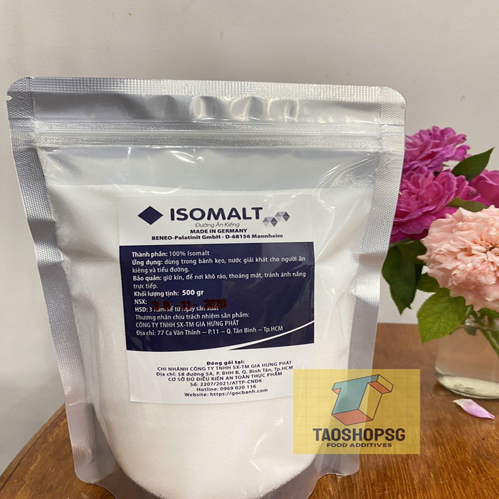 500 Gram Đường ăn kiêng isomalt Đức - Đường ăn kiêng isomalt Đức gói 500gr hàng công ty đóng gói tiêu chuẩn An toàn Tp