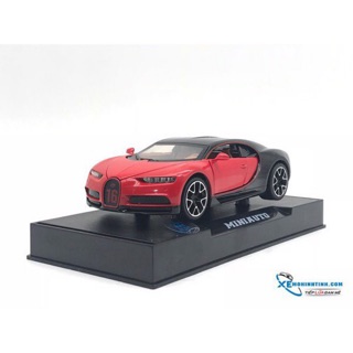 Xe Mô Hình Bugatti Chiron 1:32 MiniAuto ( Đỏ Đen )