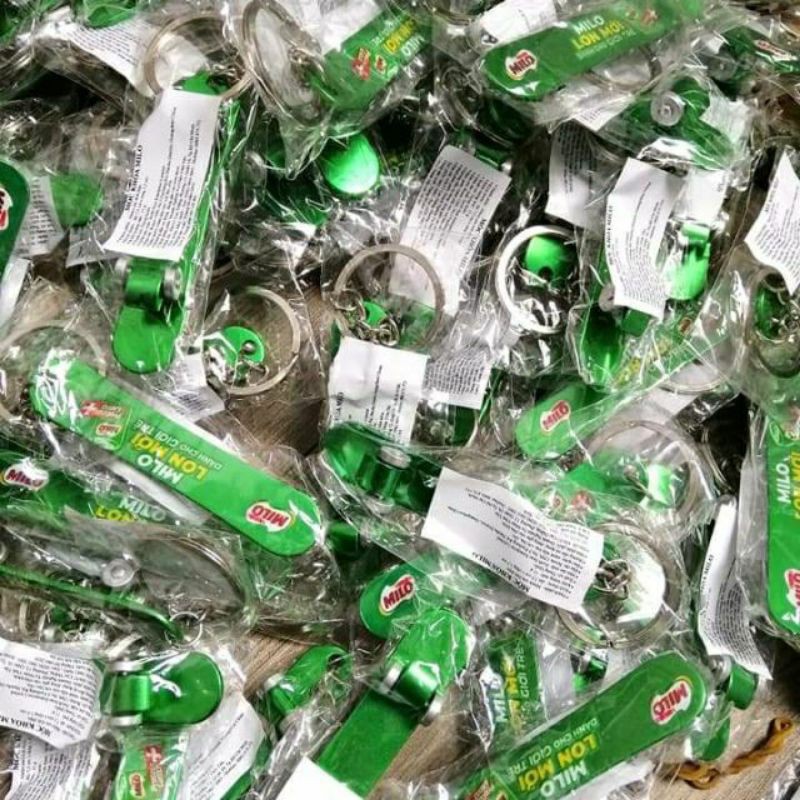 Móc  khóa milo kèm đồ khui