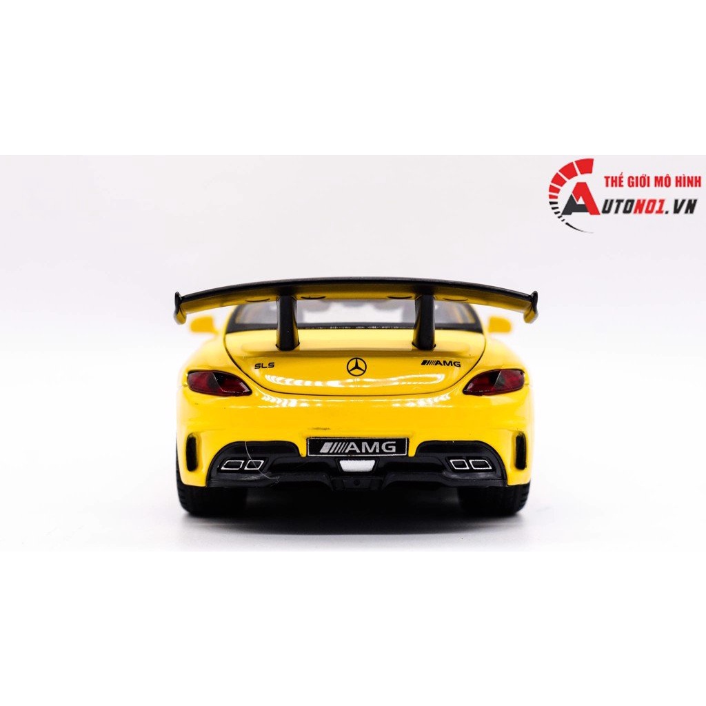 MÔ HÌNH XE MERCEDES SLS YELLOW 1:32 MINIAUTO 7835