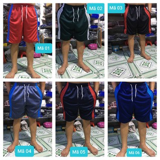 COMBO Quần Đùi Nam - Quần Short Nam Thể Thao phối 3 Kẻ Sọc Vải Dày từ 40kg - 80kg(Hình Ảnh ShopTự Chụp Bằng ĐT 100%)