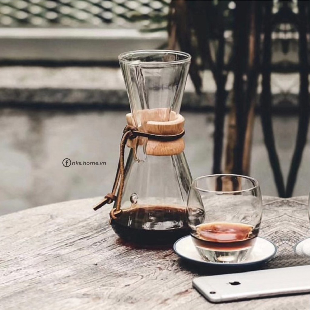 Bình pha cafe Chemex - Bình Chemex NKS.GL54-V size 600ml - NksHome