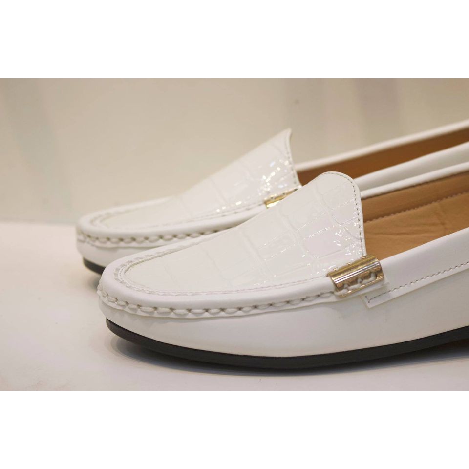 GIÀY MỌI MOCCASIN TYCHE WHITE CM3030W | BigBuy360 - bigbuy360.vn