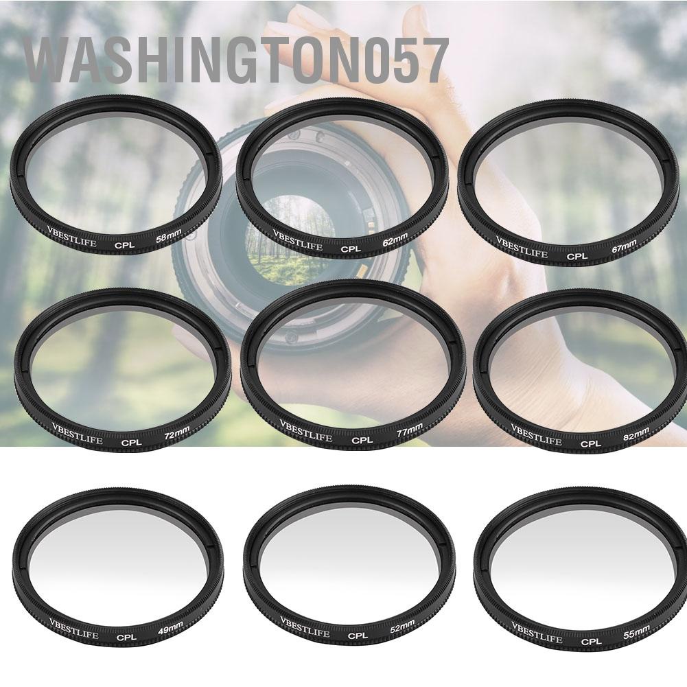 Washington057 VBESTLIFE Universal Ultra Slim CPL Circular Polarizer Lens Filter For DSLR Cameras