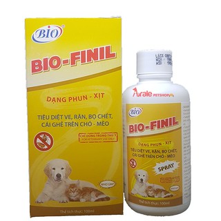 [BÁN CHẠY] THUỐC XỊT TRỊ VE CHO CHÓ MÈO BIO