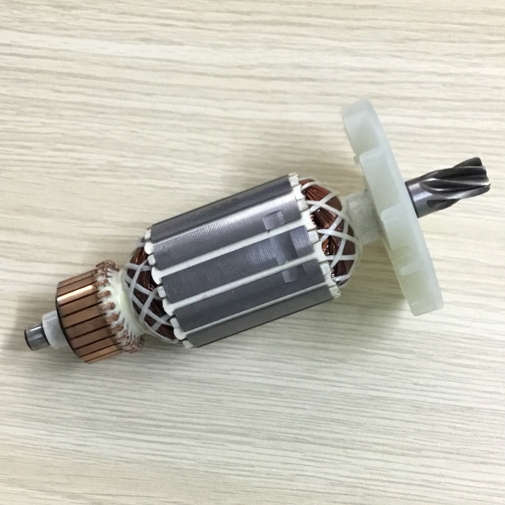 Rotor khoan đục DCA 03-26 AZC03-26 6 RĂNG Thân 41mm Dài 149mm dây đồng 220V - Tặng chổi than