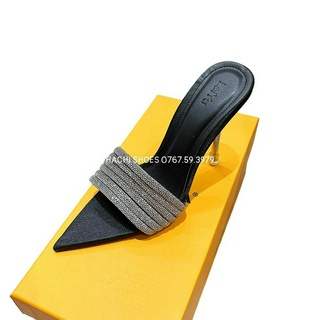Guốc nữ mũi nhọn gót nhọn quai xoàn cao 10cm c085 - hachi shoes