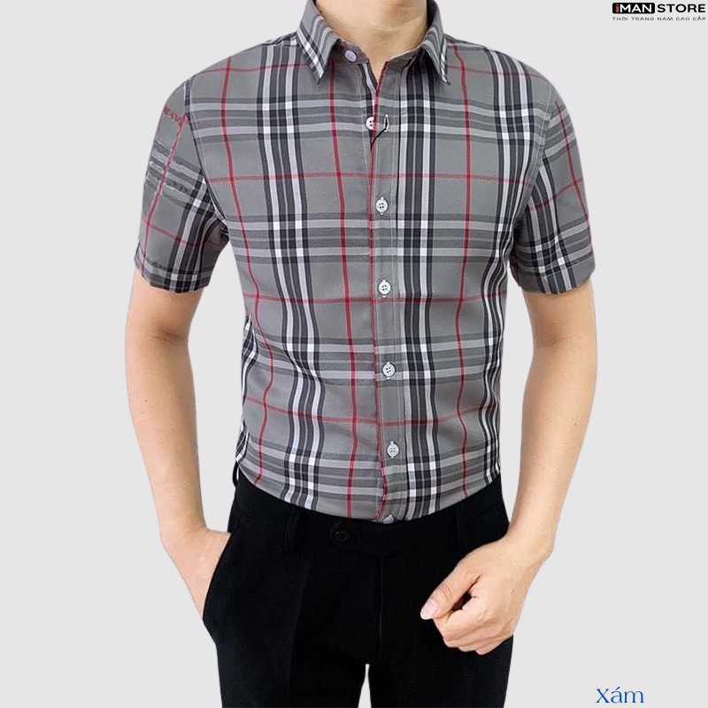 Áo Sơ Mi Nam Ngắn Tay BBR, Áo Sơ Mi Nam Hàn Quốc Công Sở Chất Vải Cao Cấp Bền Đẹp, Thoáng Mát