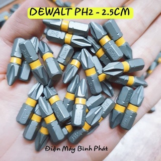 Mũi vít ngắn dewalt 2.5cm ph2 nhập mỹ có từ
