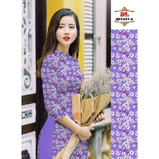 vải áo dài hoa nhí