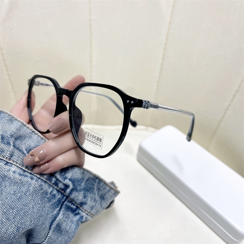 Mắt Kính Gọng Vuông Trong Suốt Siêu Nhẹ Chống Ánh Sáng Xanh TR90 Thời Trang Cao Cấp