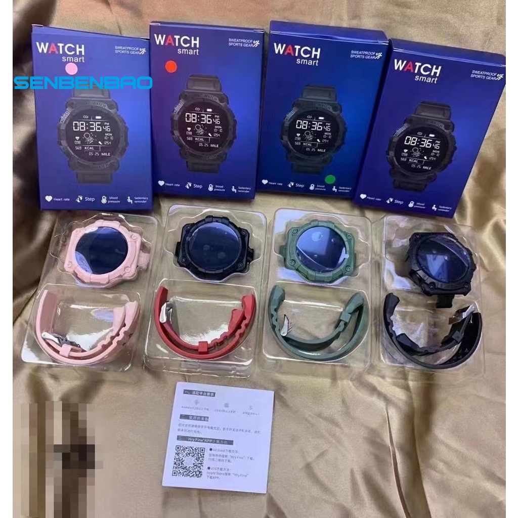 Đồng Hồ Thông Minh 2021 FD68s Màn Hình Tròn 1.44 Inch Chống Thấm Nước Hỗ Trợ Theo Dõi Sức Khỏe