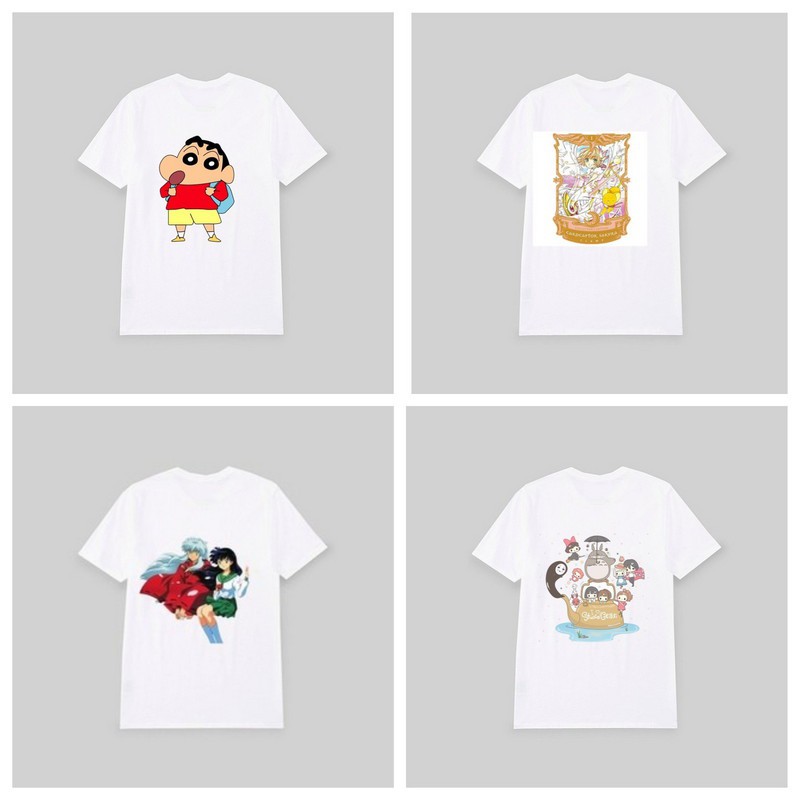 Áo phông trắng in hình SAILOR MOON NATSUME NHÀ CÓ NĂM NÀNG DÂU DEATH NOTE anime chibi