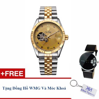 Đồng Hồ Nam Tevise 83KCW91A Cơ Dây Thép (Có 3 Màu: Đen, Vàng, Trắng) + Tặng đồng hồ WMG và móc khoá