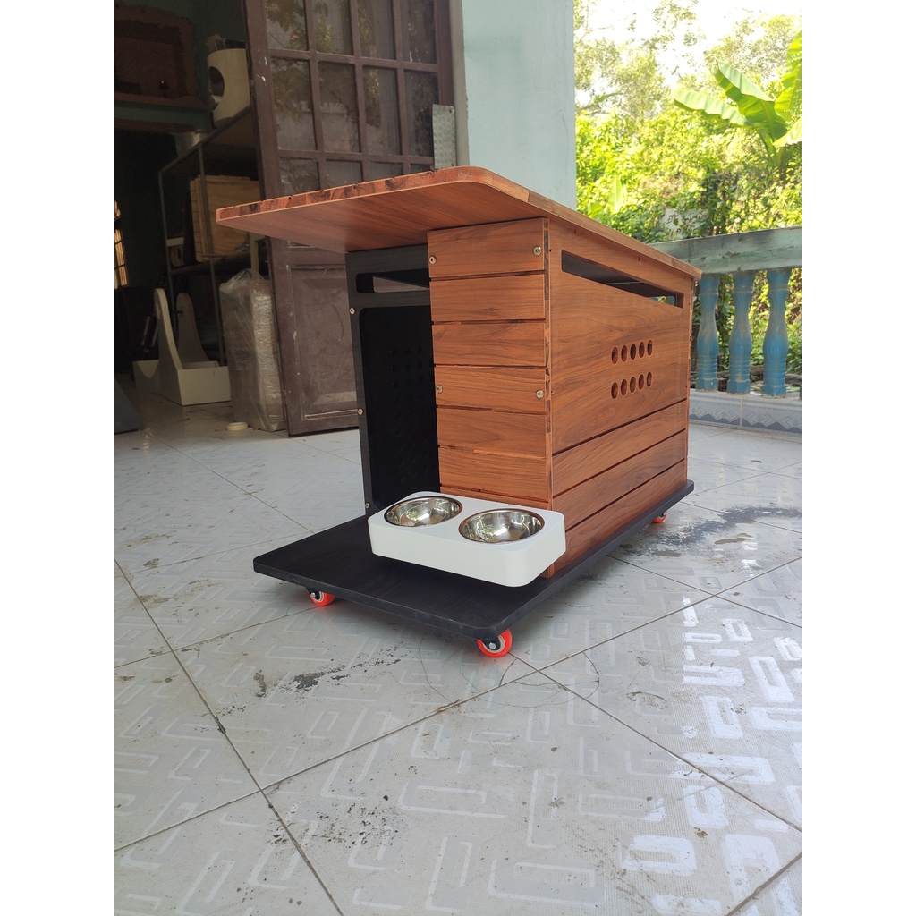 Nhà gỗ cho chó hiện đại PetZou DH006