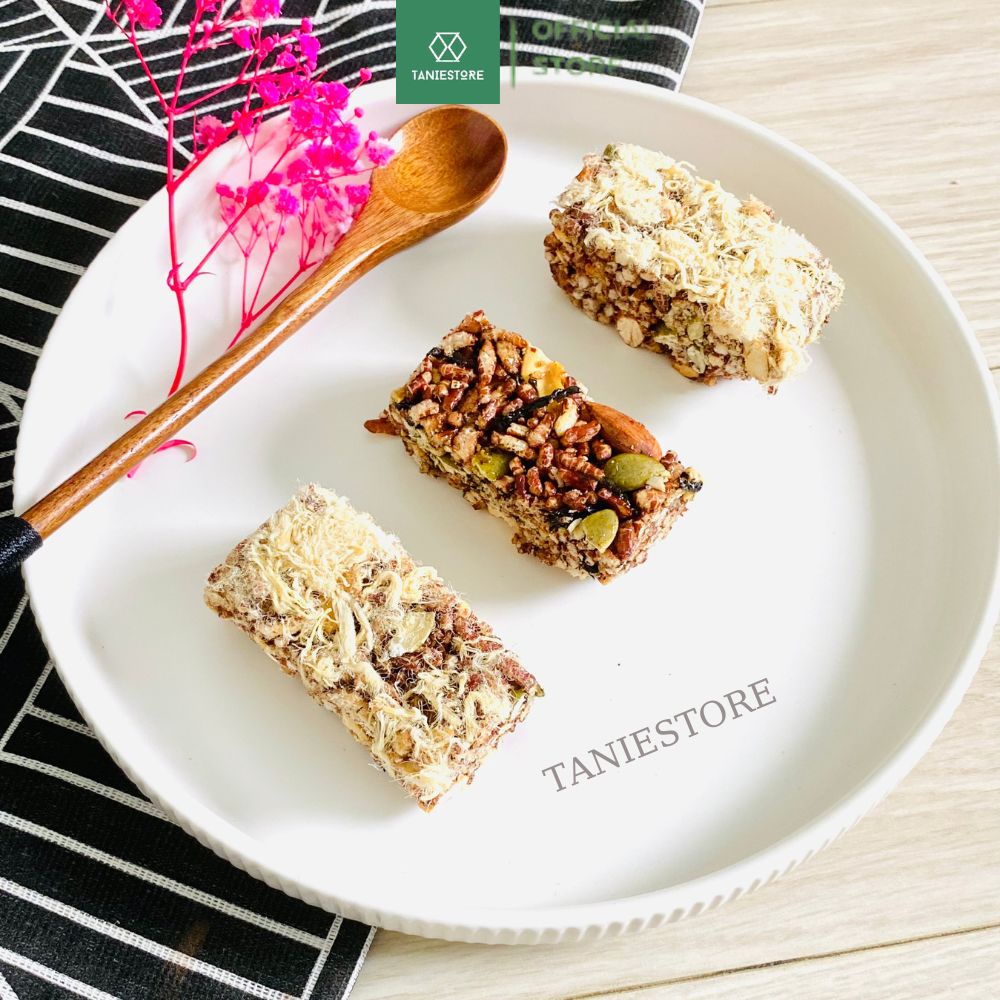 Bánh thanh gạo lứt chà bông ngũ cốc rong biển eatclean tăng cơ ngon bổ dưỡng Tanie Healthy Food