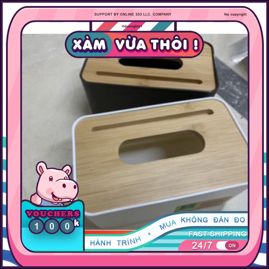 Hộp giấy ăn gỗ