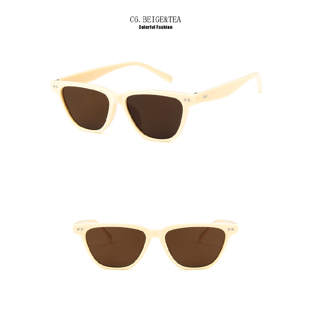 Kính mát gọng vuông chống tia UV400 phong cách cổ điển samjune