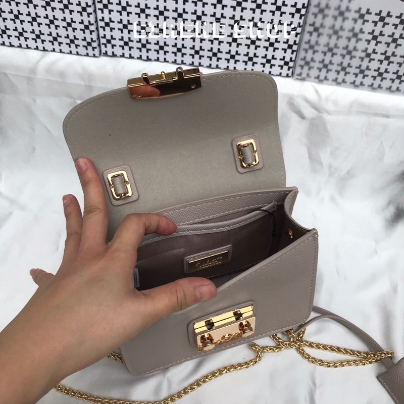 Túi xách nữ Phơ La có quai xách và dây đeo chéo tháo dời sz 18 khoá bấm