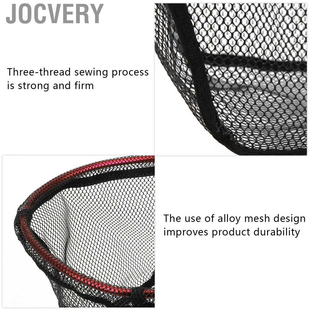 Jocvery Fishing Net Bag Aluminium Alloy Handheld Diddle‑net Lure Portable Small Hand Brailer