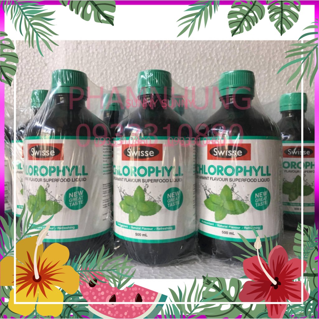 RẺ VÔ ĐỊCH Nước Diệp Lục Swisse Chlorophyll 500ml. RẺ VÔ ĐỊCH