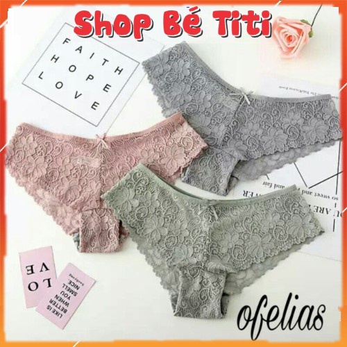 Quần Lót Ren cao cấp kháng khuẩn Quần Lót Ren sexy gợi cảm ôm dáng không tạo hằn Shop Bé Titi