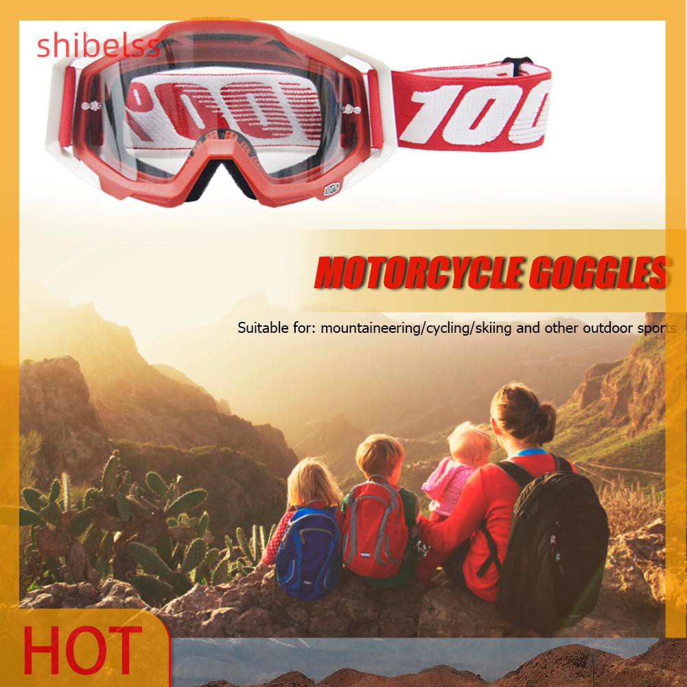 （ʚshibelss）367 Clear Lens Motocross Goggles Motorcycle Helmet Dirt Bike ATV Eyewear