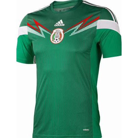 Áo Thun Bóng Đá Đội Tuyển Mexico Man Home World Cup 2014 Go