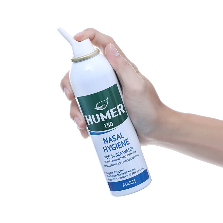 Dòng Nước Muối Biển Humer Cho Trẻ Sơ Sinh Trẻ Em Và Người Lớn Dung Tích 150ml