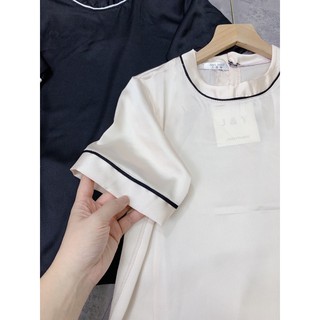 Set lụa mix quần ống rộng