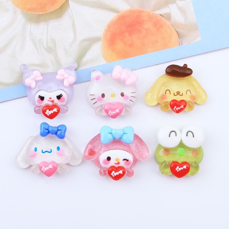 Charm slime/ Dụng Cụ Charm Trang Trí Hình ảnh Sinh động Đầu Cute - 01 Cái