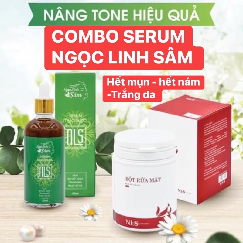 COMBO SERUM THẢO DƯỢC NGỌC LINH SÂM ĐÁNH BAY MỤN ,NÁM ,SẸO RỖ