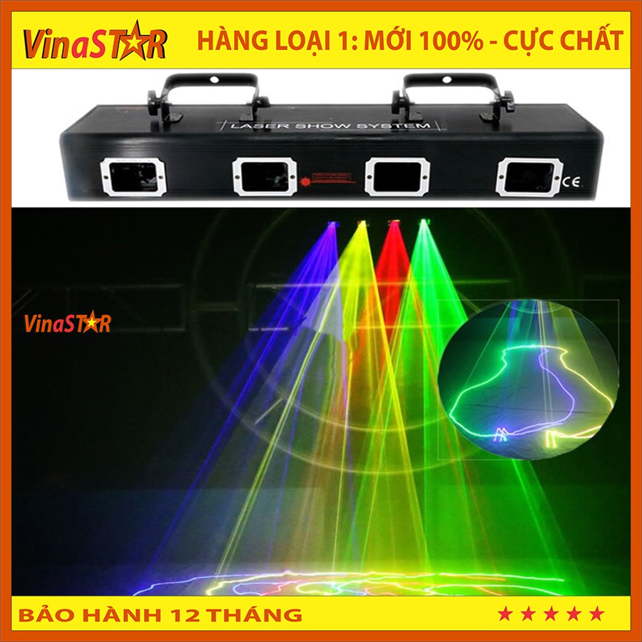 ĐÈN LASER 4 CỦA 4 MÀU CHẤT LƯỢNG CAO