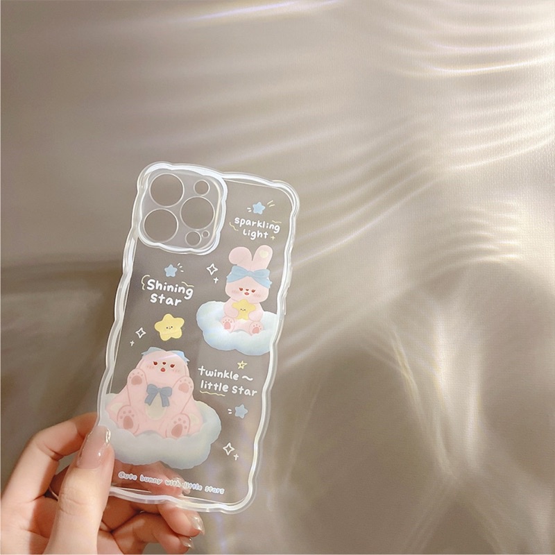 Ốp Lưng Silicon Chống Sốc Viền Sóng Shining Star