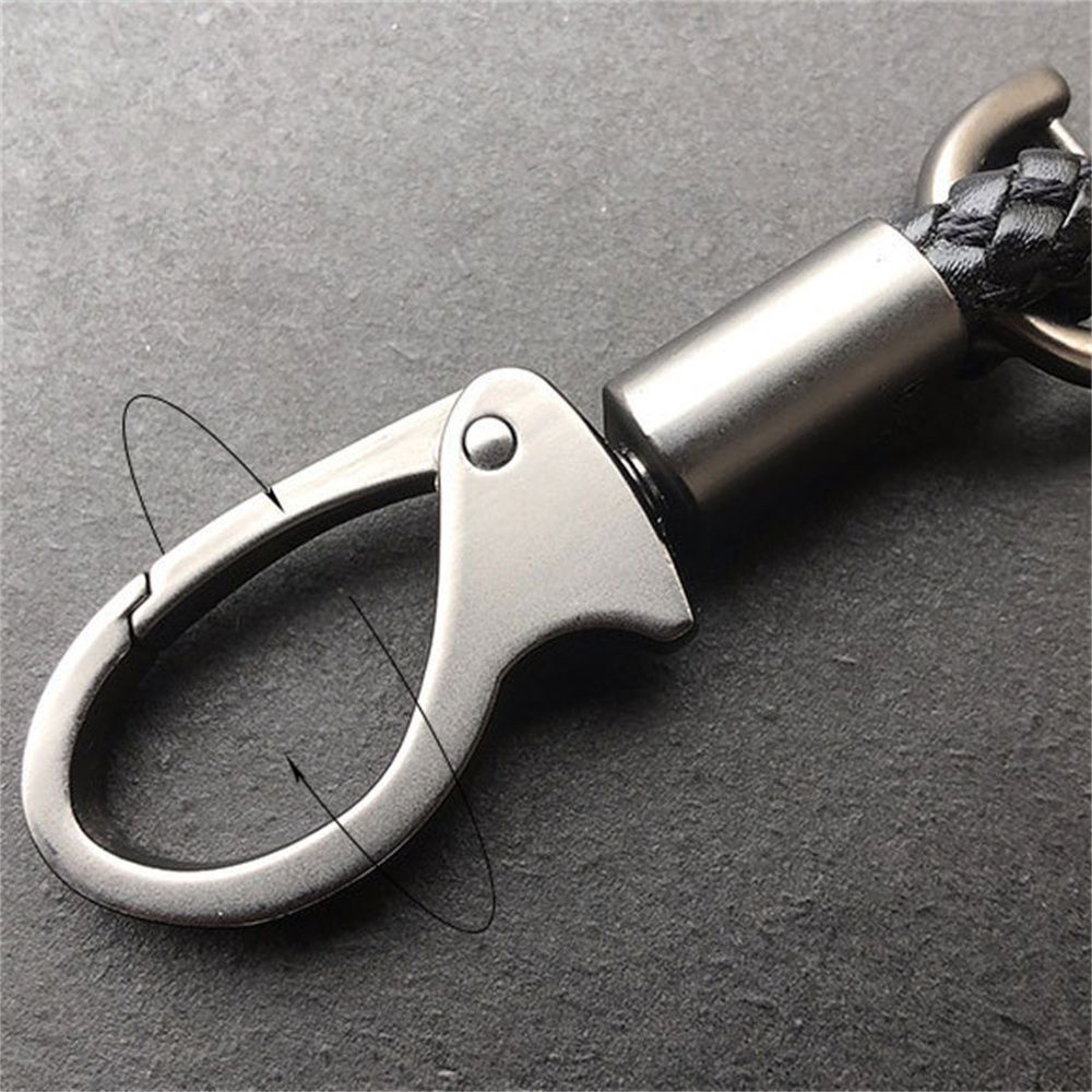 Móc chìa khóa xe hơi bện dây sáng tạo thời trang chất lượng cao
