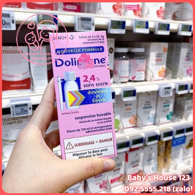 Siro Vị Dâu Do.li.pra.ne Pháp - Chai 100ml