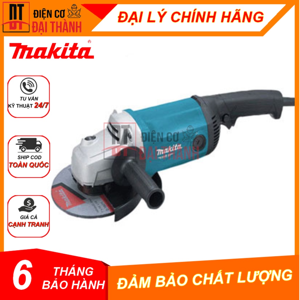 Máy Mài Góc Makita M0920B 180mm - Xanh Lam, 2200W, Điện, Trung Quốc