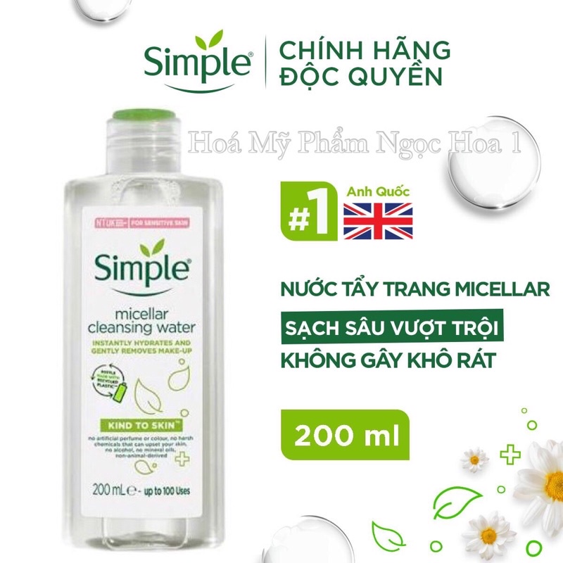 NƯỚC TẨY TRANG MICELLAR 200ml