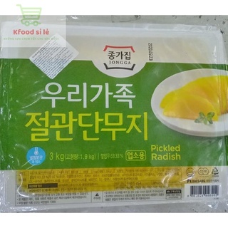 Củ cải muối thái lát Hàn Quốc 3kg