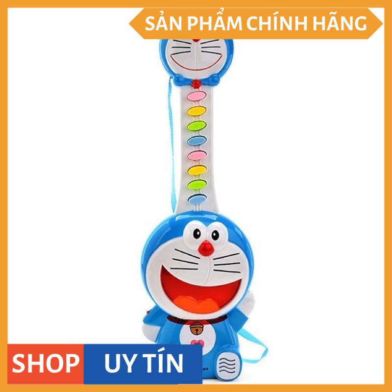 Đồ Chơi Đàn Ghitar Hình Doraemon Dùng Pin Phát Nhạc Cho Bé