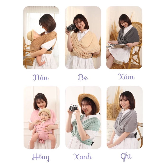 [CAM KẾT CHÍNH HÃNG]Địu Vải Em Bé Jumy's, Điụ Trợ Lực, Địu Cho Bé Sơ Sinh-18tháng(&lt;20kg) Cotton Thoáng Mát, Mềm Mịn