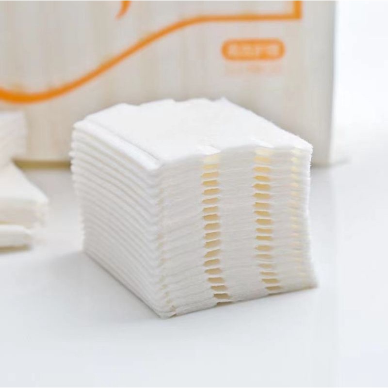 Bông Tẩy Trang 3 Lớp Cotton Pads Túi 222 Miếng 100% Bông Tự Nhiên