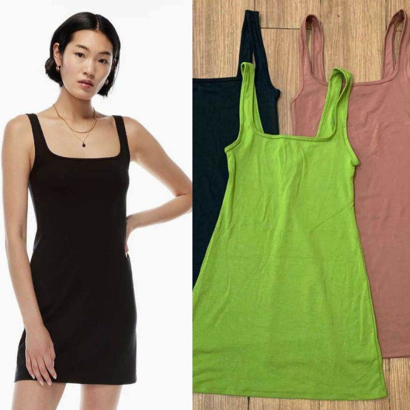 Đầm cổ vuông Wilfred Trance 100605
