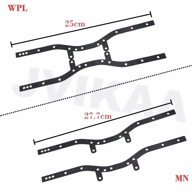 Cặp khung kim loại WPL C24 MN D90 D91 D96 D99 MN90 MN99 MN99s 1/12