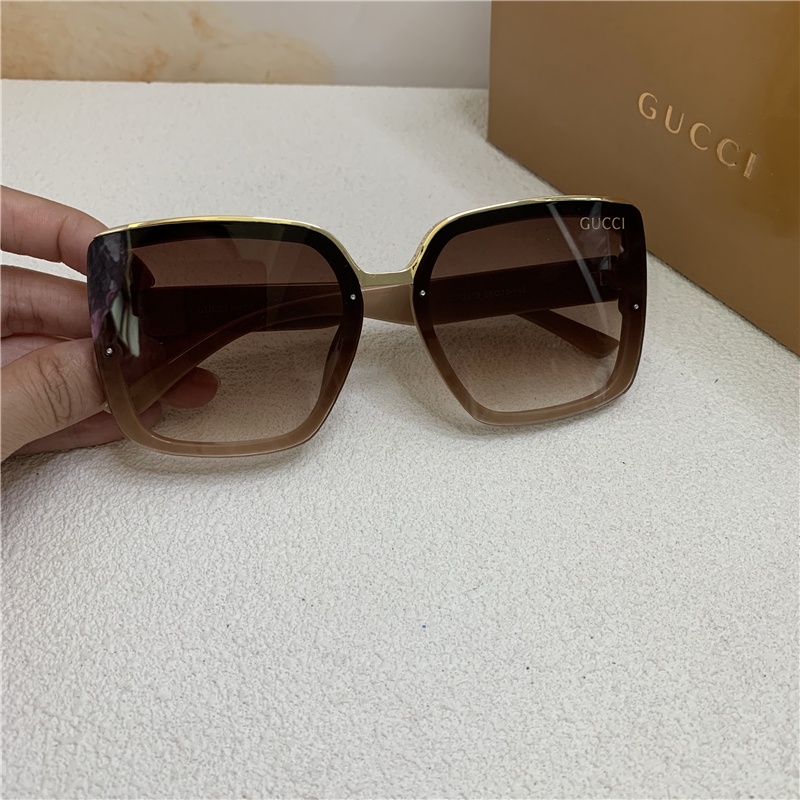 GUCCI Kính Mát Thời Trang Chống Tia Uv Phong Cách Hàn Quốc 2021