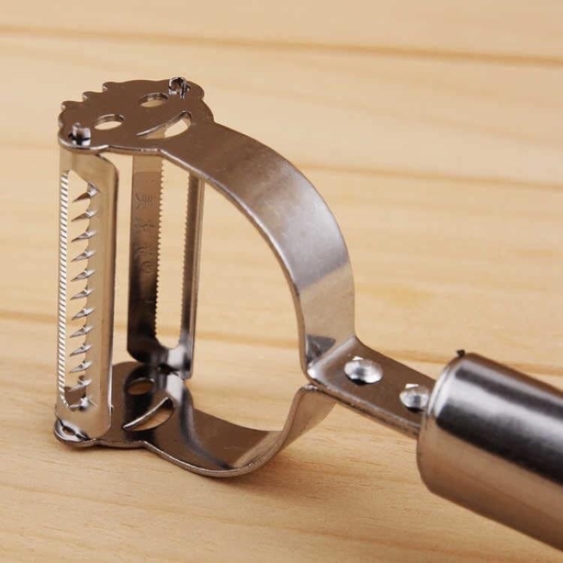 Nạo gọt hoa quả Inox 2 lưỡi